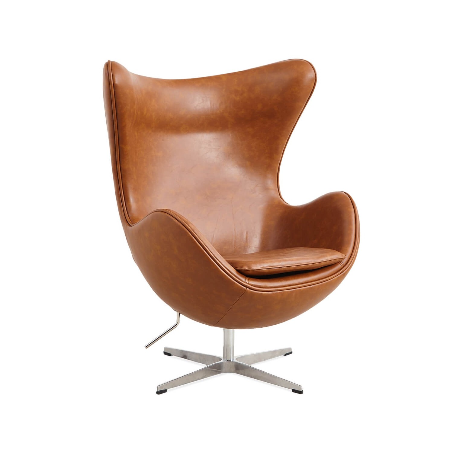 Sillón Egg Chair en Polipiel Encerada Vintage