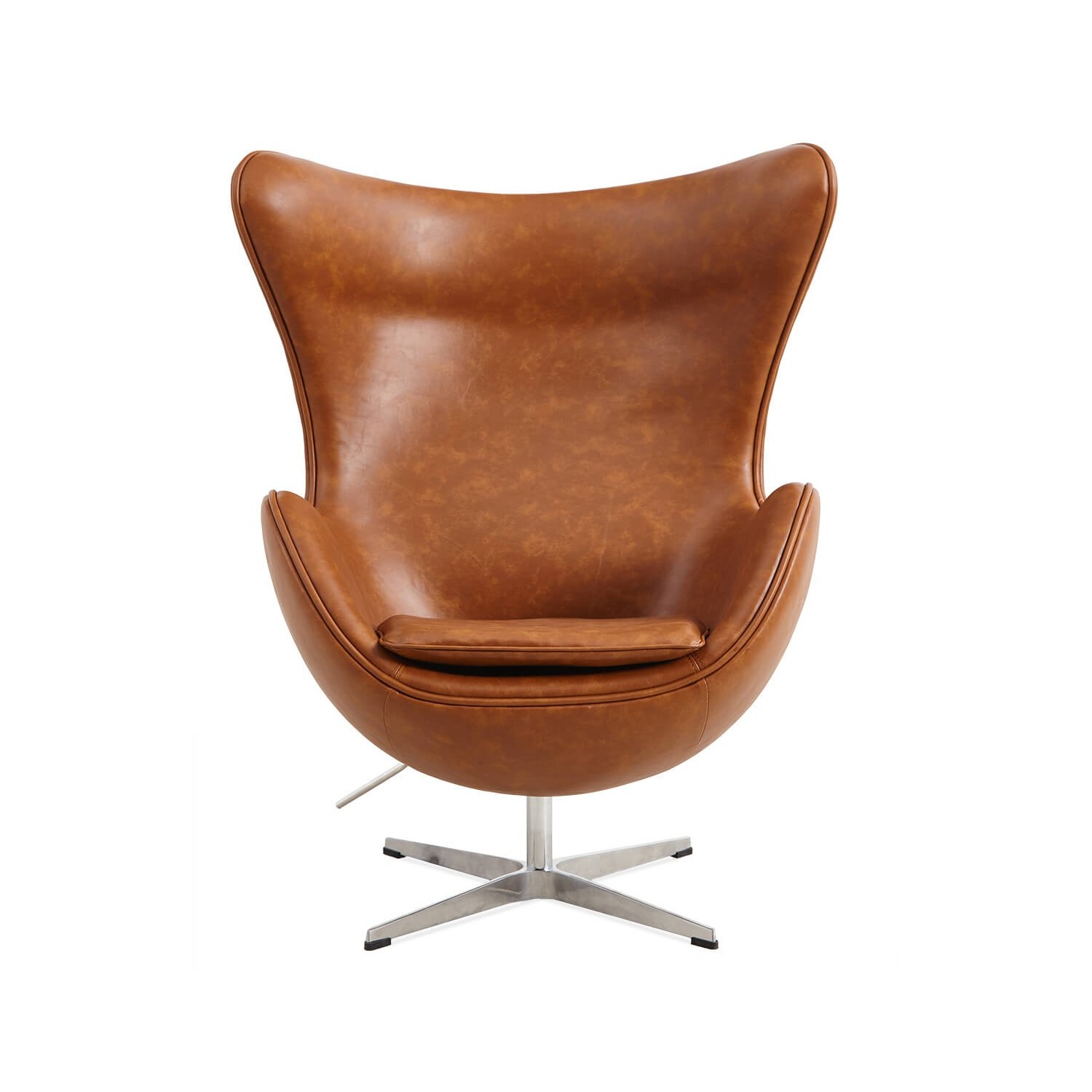 Sillón Egg Chair en Polipiel Encerada Vintage