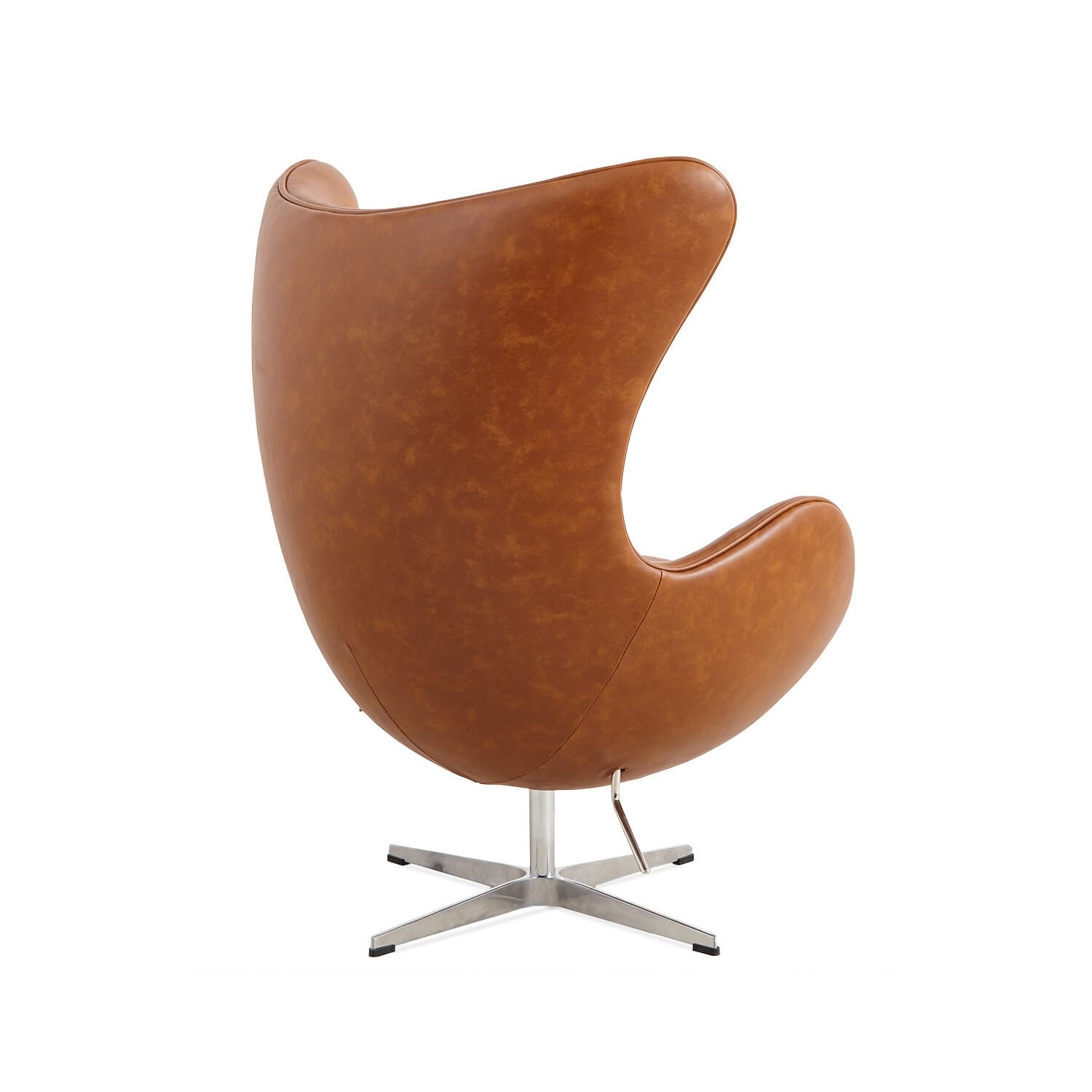 Replica Egg Chair em couro vintage envelhecido