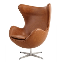 Replika Egg Chair židle z vintage zoufalé koženky