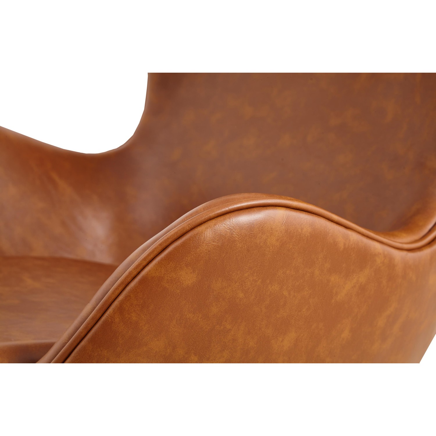 Sillón Egg Chair en Polipiel Encerada Vintage