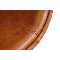 Replica Egg Chair in vintage verweerd kunstleer