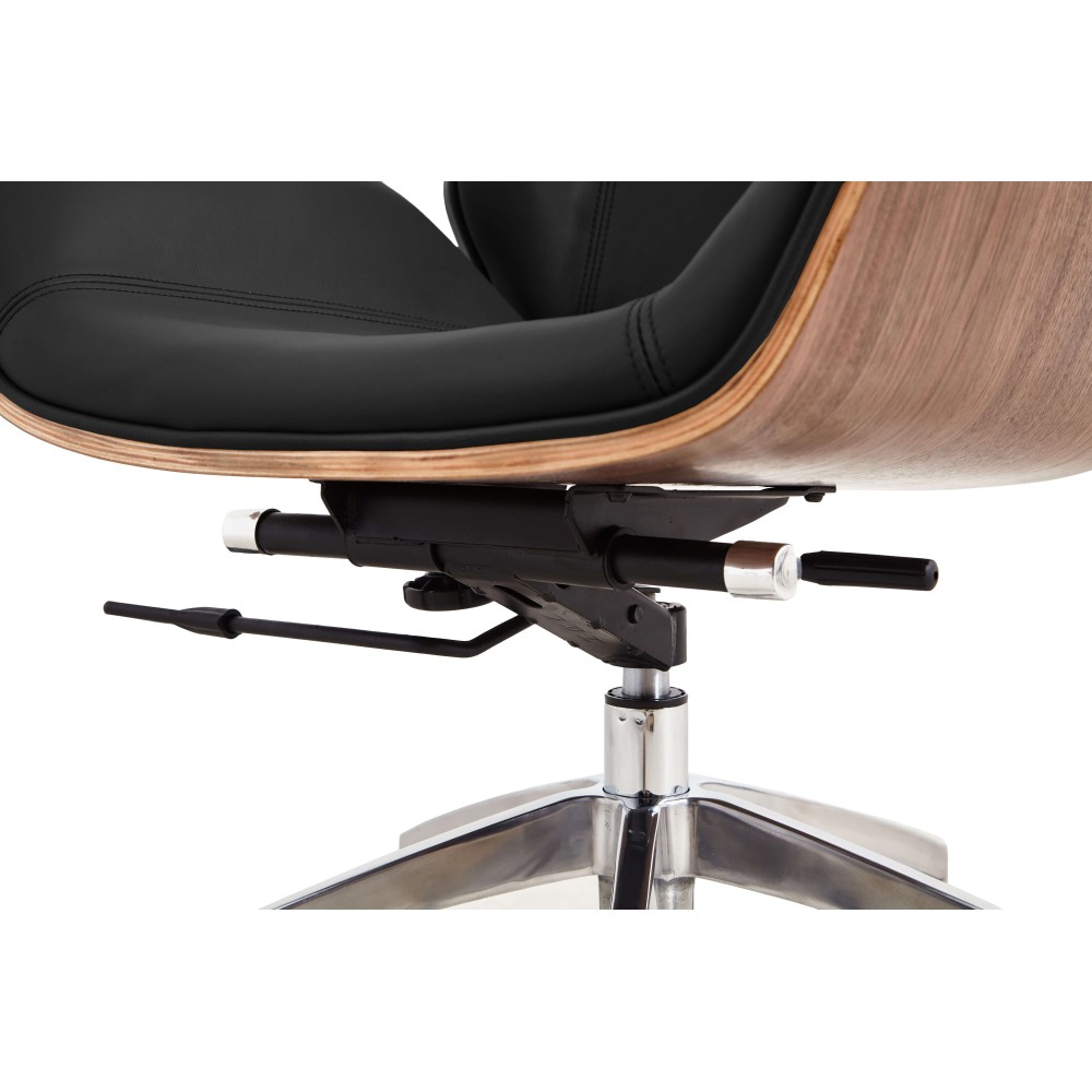 Silla oficina Nordic Highback en Piel Italiana