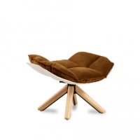 Réplica da poltrona Design Poltrona Husk com apoio para os pés da magnífica designer Patricia Urquiola
