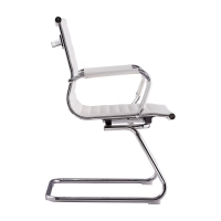 Sedia da ufficio Alu Lowback Fixed Edition in similpelle