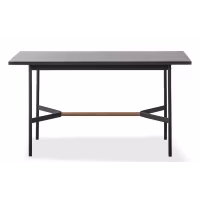 Rechteckiger Esstisch Blackstorm 140x80 cm aus Eichenholz