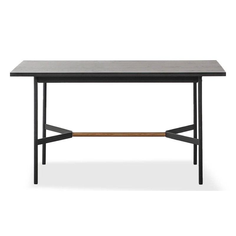 Mesa de Jantar Retangular Blackstorm 140x80cm em Madeira de Carvalho