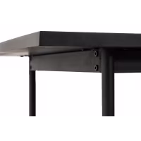 Rechteckiger Esstisch Blackstorm 140x80 cm aus Eichenholz
