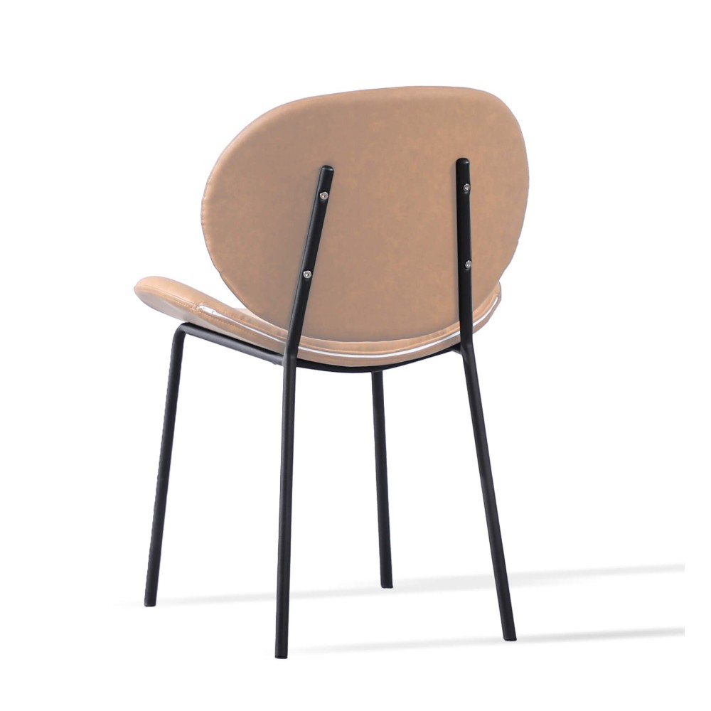 Klädd stol i konstläder