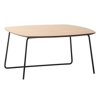 Mesa de Centro Cuadradada 80x80cm en Madera de Roble