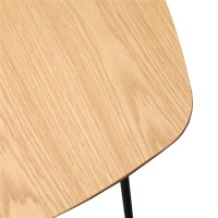 Kwadratowy stolik kawowy 80x80cm z drewna dębowego