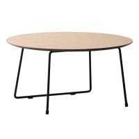 Table Basse Ronde 80cm en Bois de Chêne