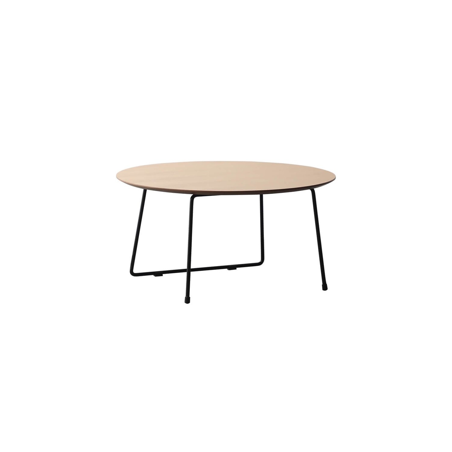 Mesa de Centro Redonda 80cm en Madera de Roble