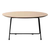 Mesa de Centro Redonda 80cm en Madera de Roble
