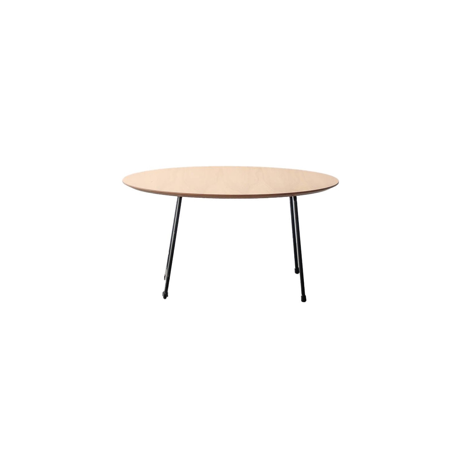 Mesa de Centro Redonda 80cm en Madera de Roble