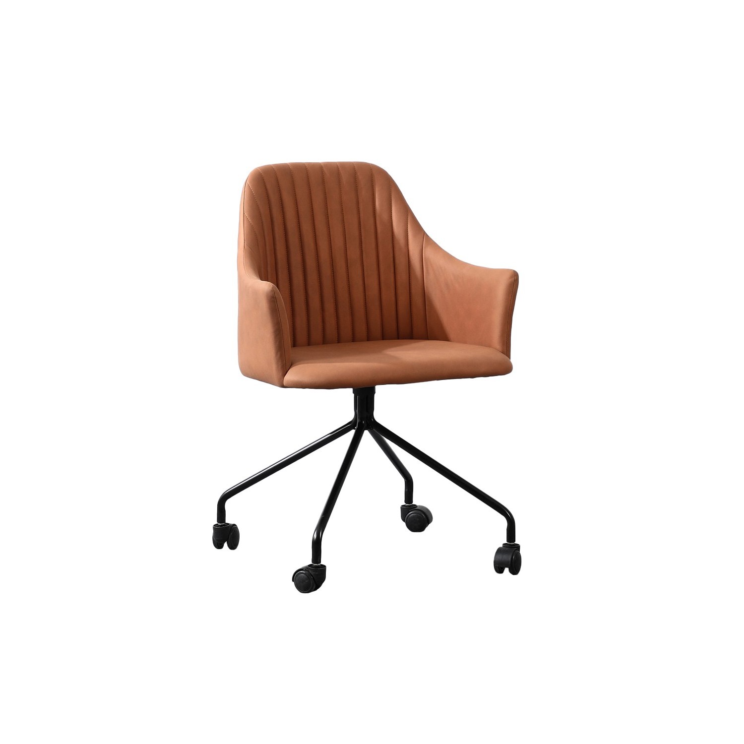 Gepolsterter Bürostuhl im Vintage-Stil 