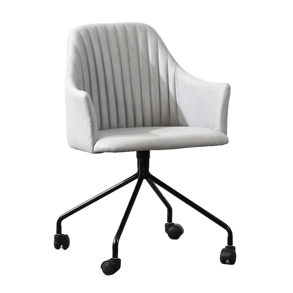 Krzesło biurowe tapicerowane w stylu vintage 