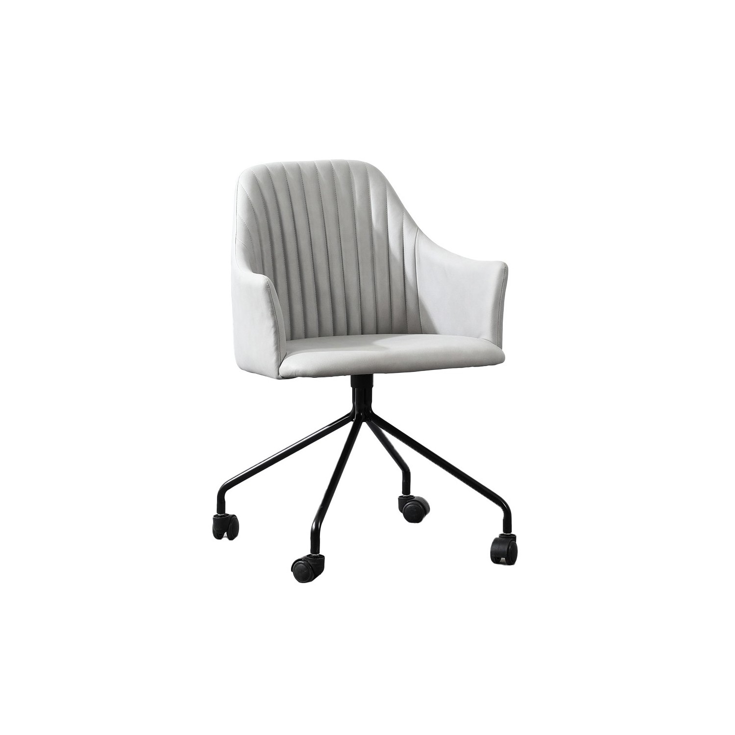 Vintage stijl gestoffeerde bureaustoel 