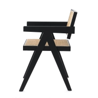 Replica Chandigarh chair with arms by designer Pierre Jeanneret 