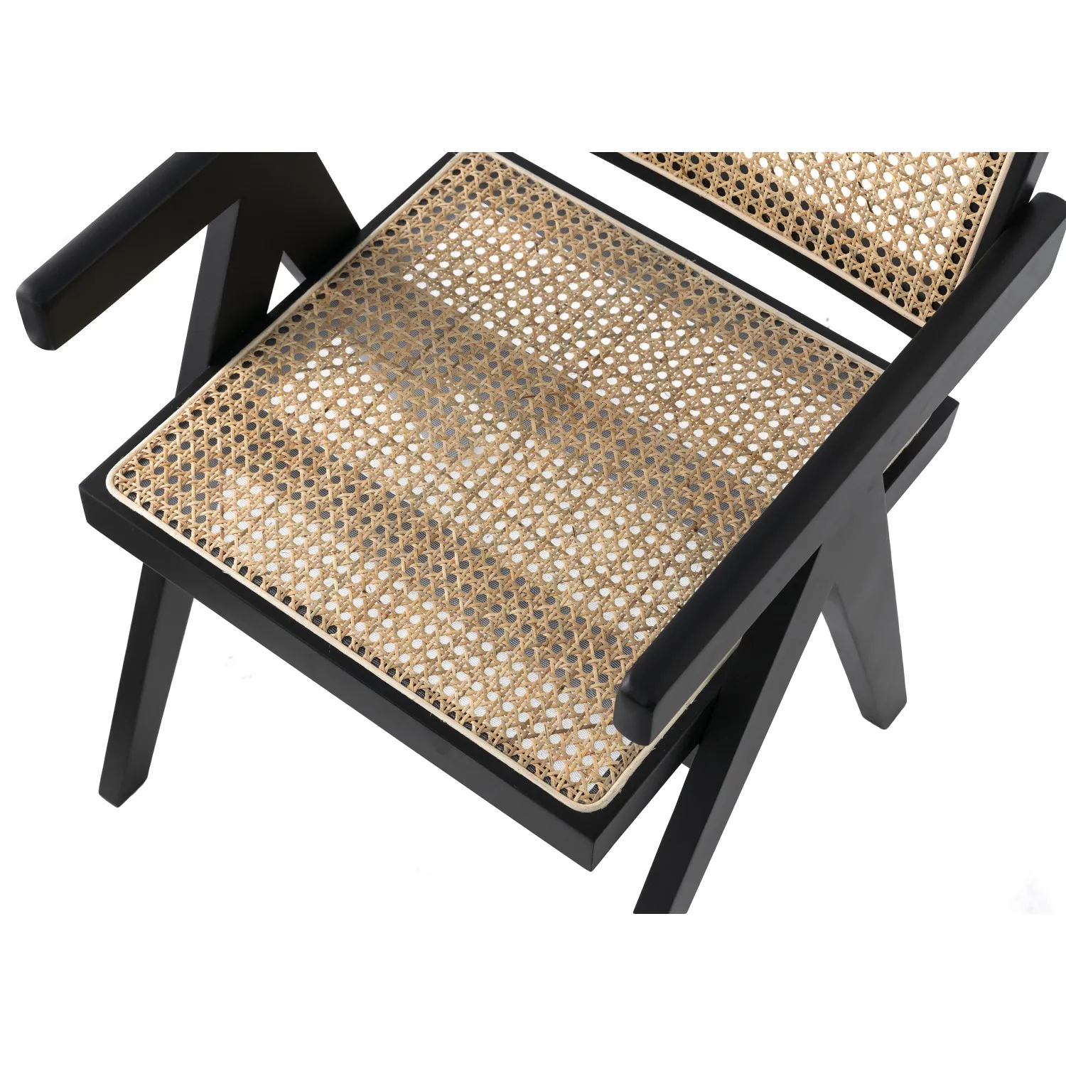 Replica Chandigarh Stuhl mit Armlehnen von Designer Pierre Jeanneret 