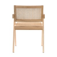 Replica Chandigarh stoel met armen door ontwerper Pierre Jeanneret 