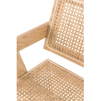 Replica Chandigarh chair with arms by designer Pierre Jeanneret 