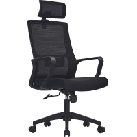 Silla Oficina Mesh Highback Black Edition en Malla de Fibra