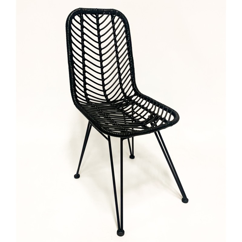 Cadeira Le Midi em rattan adequada para exterior
