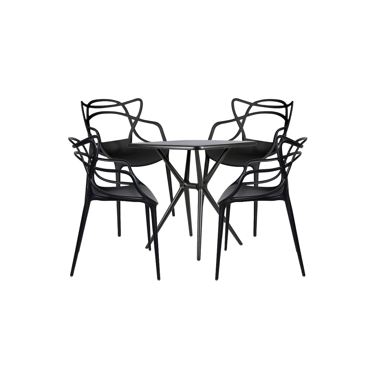 Chaise et table de jardin Moises