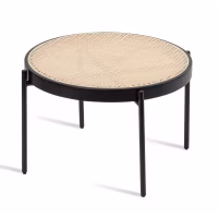 Mesa auxiliar North en ratán de 65cm