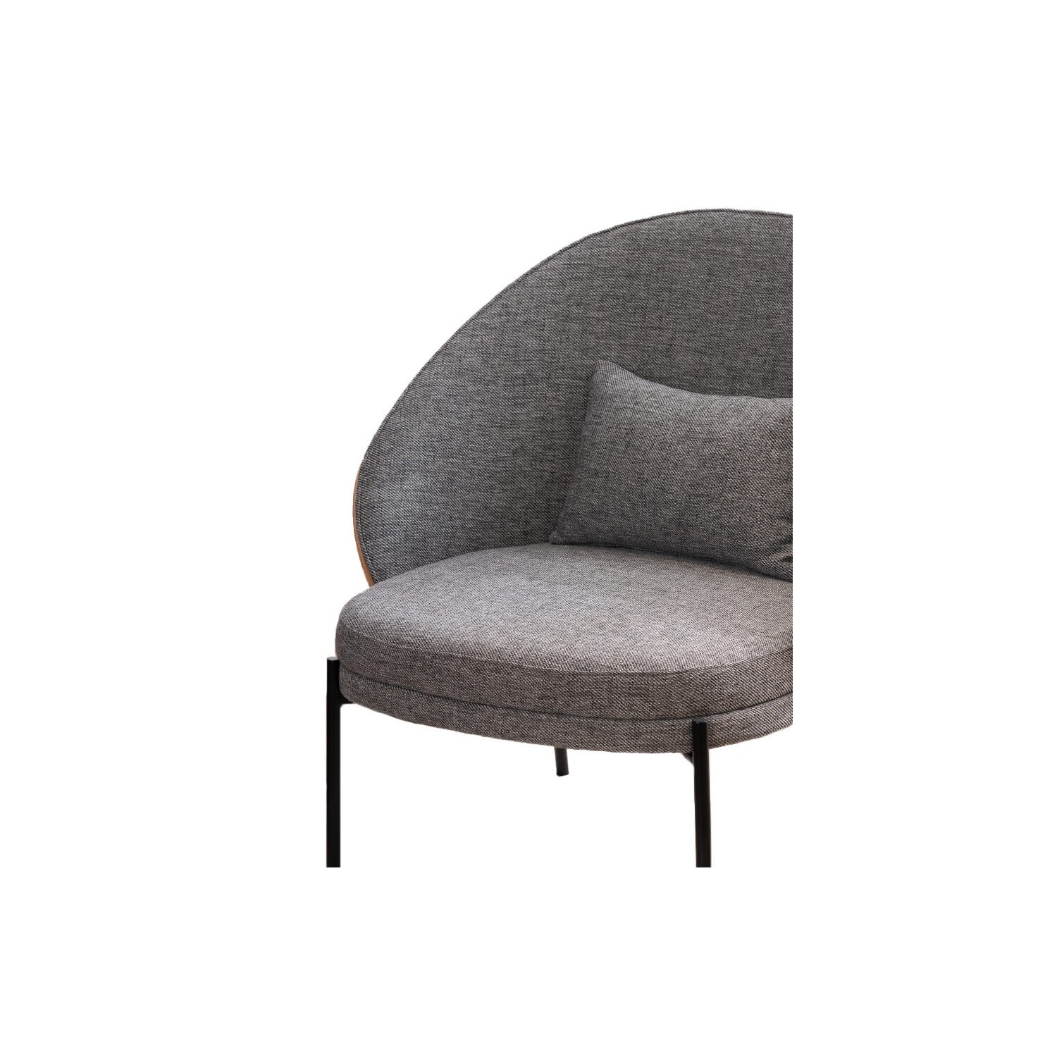 Nordic Earth armchair with cotton cushion