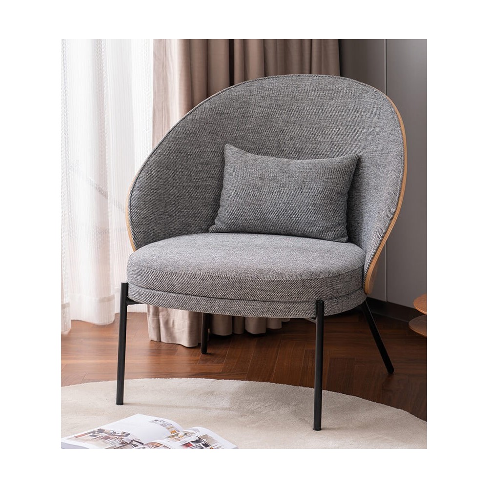 Nordic Earth Sessel mit Baumwollkissen