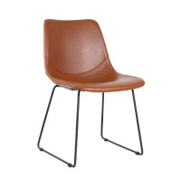 Industriële stoel "City" bekleed met kunstleer