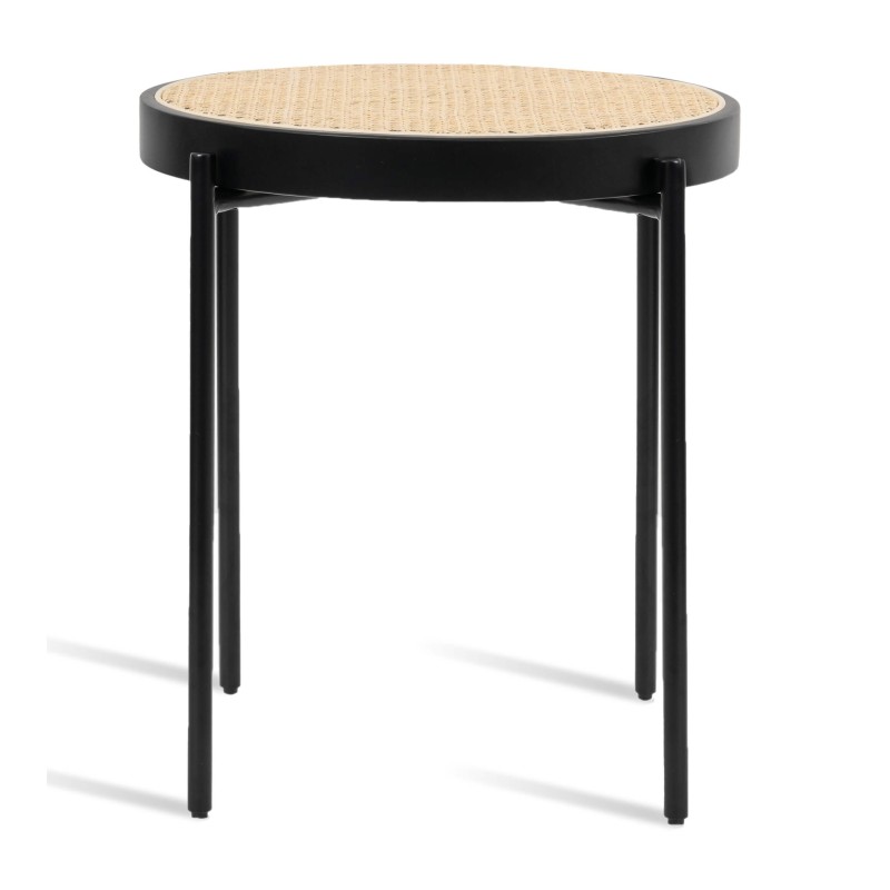 Tavolino North in rattan 50cm