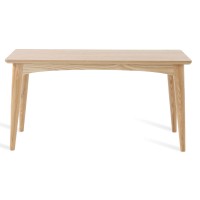 Mesa de comedor nórdica Dubli en madera de fresno