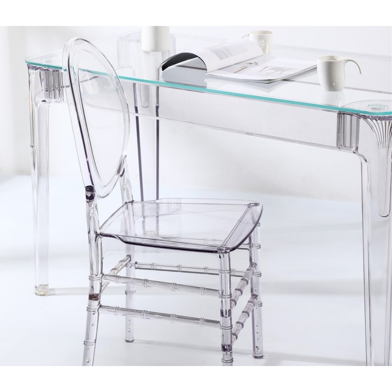 Square Ghost Table 80cm