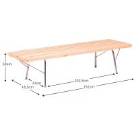 Vintage Nelhouse bank in naturel essen