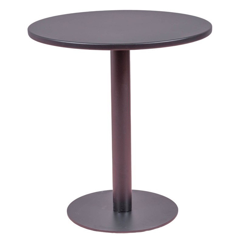 Seville round steel bar table