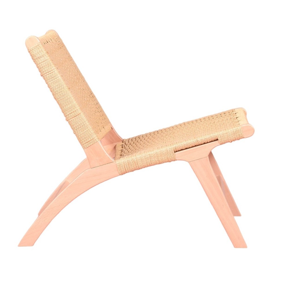 Křeslo Nordic Forest z bukového dřeva a přírodního lana
