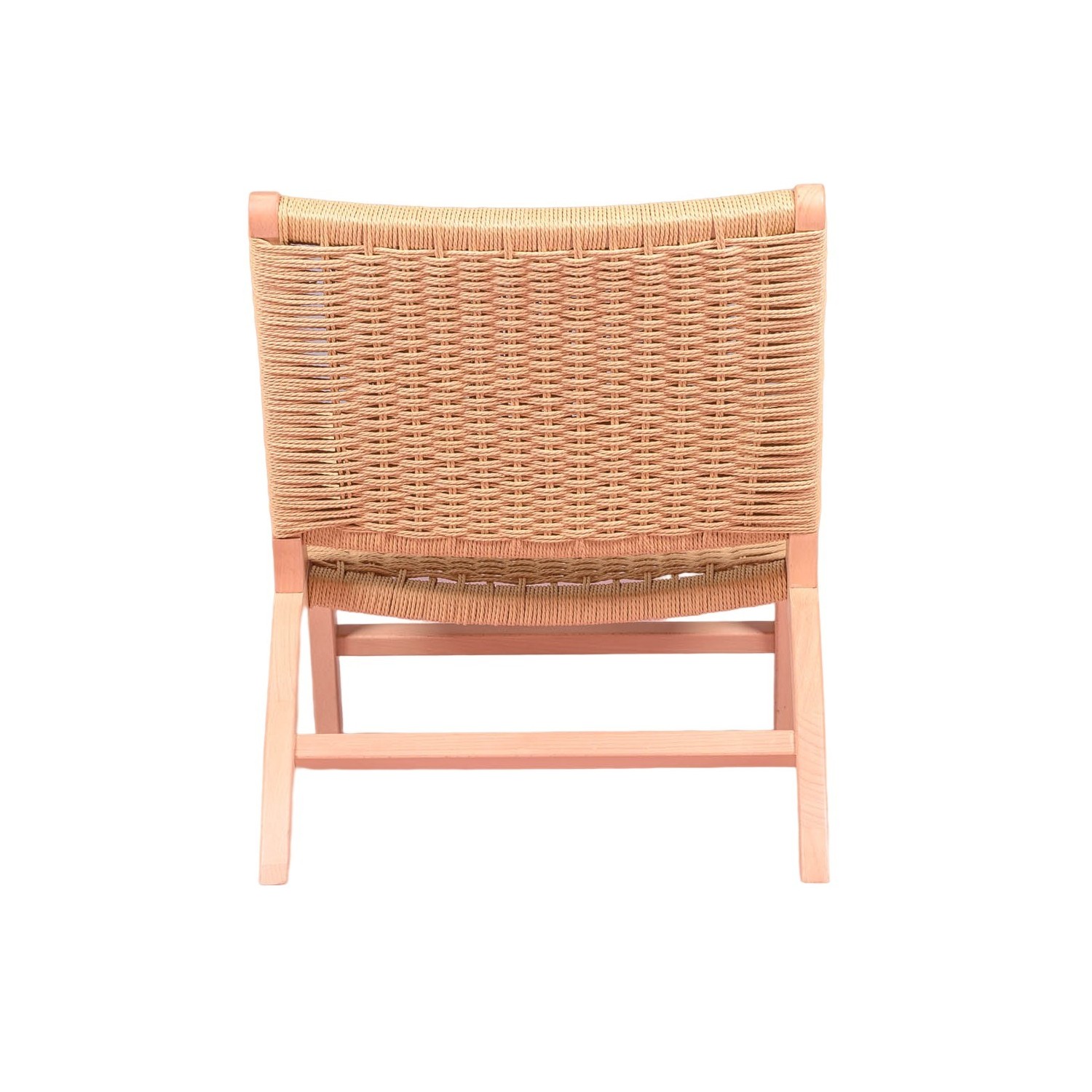 Nordic Forest armchair in beech wood and natural rope