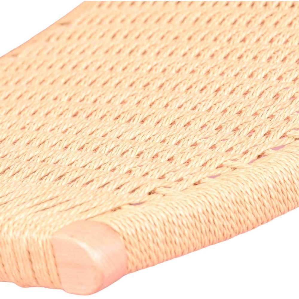 Fotel Nordic Forest z drewna bukowego i naturalnej liny