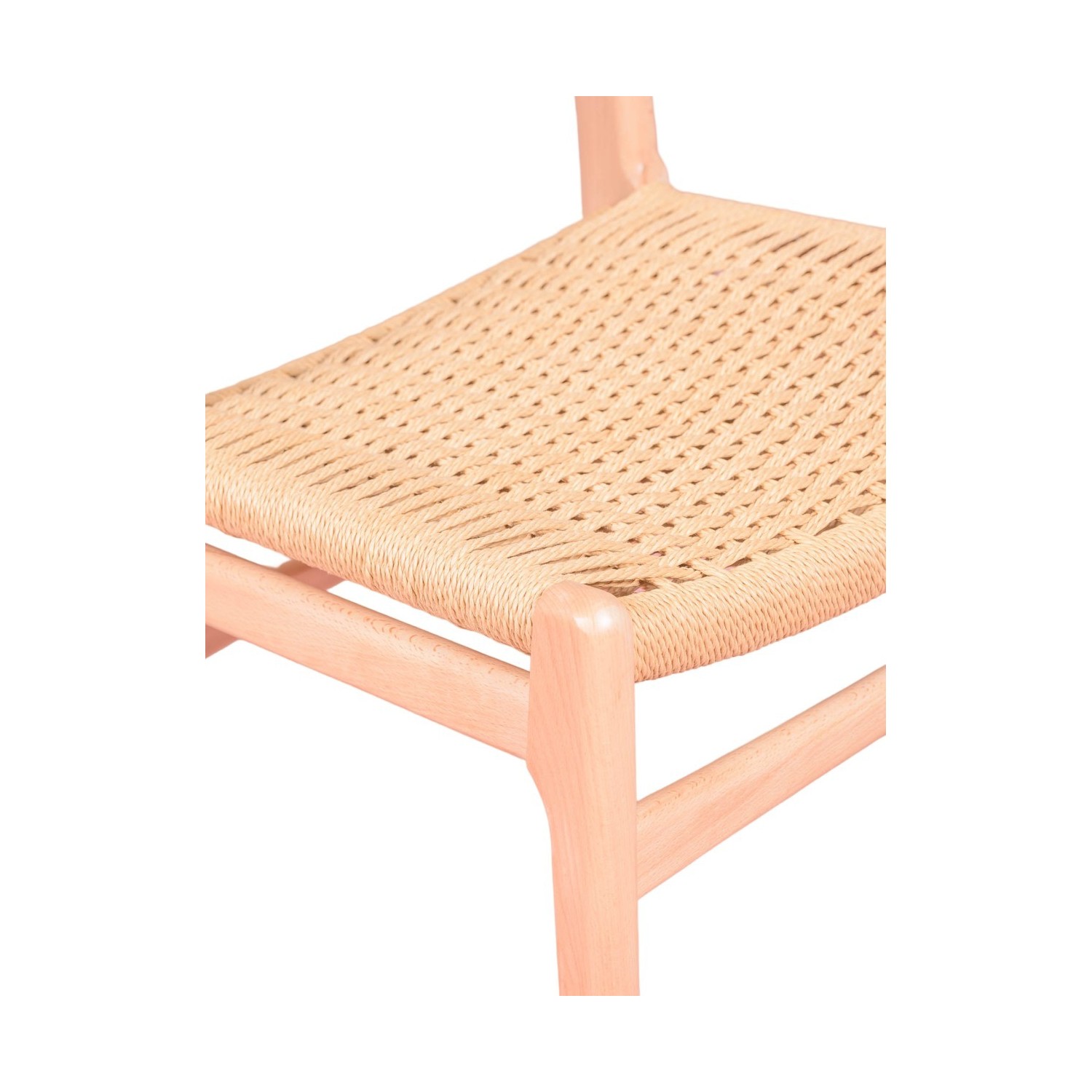 Sedia Liam Nordic in legno di faggio e corda naturale