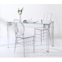 Pack Mesa Ghost 120cm E 4 Cadeiras Felipe Ghost