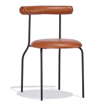 Industriële stoel Elbow bekleed met kunstleer