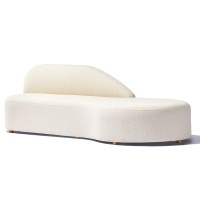 Sofá de design Mozart em tecido bouclé