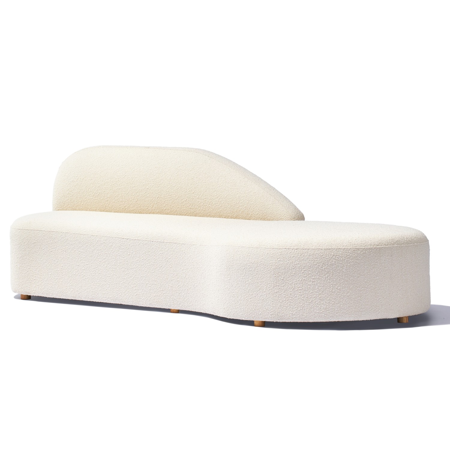 Canapé design Mozart en tissu bouclé