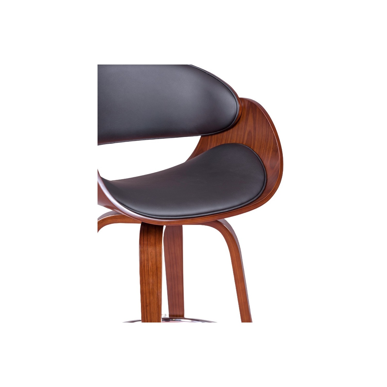 Tabouret Burrow avec coussin en similicuir