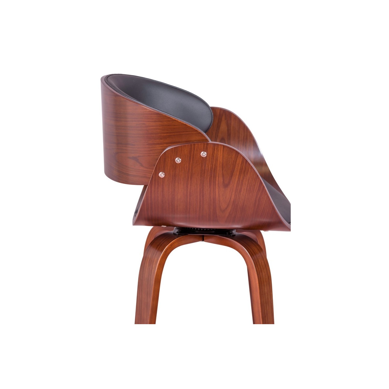 Tabouret Burrow avec coussin en similicuir