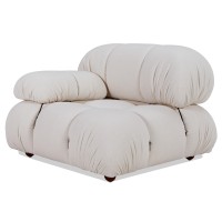 Laurel-Sofa mit Bouclé-Polsterung auf der rechten Armlehne