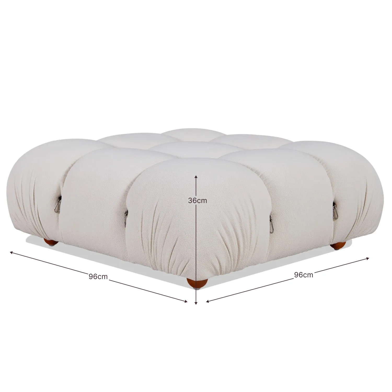 Dwuczęściowa sofa modułowa Laurel z podłokietnikami